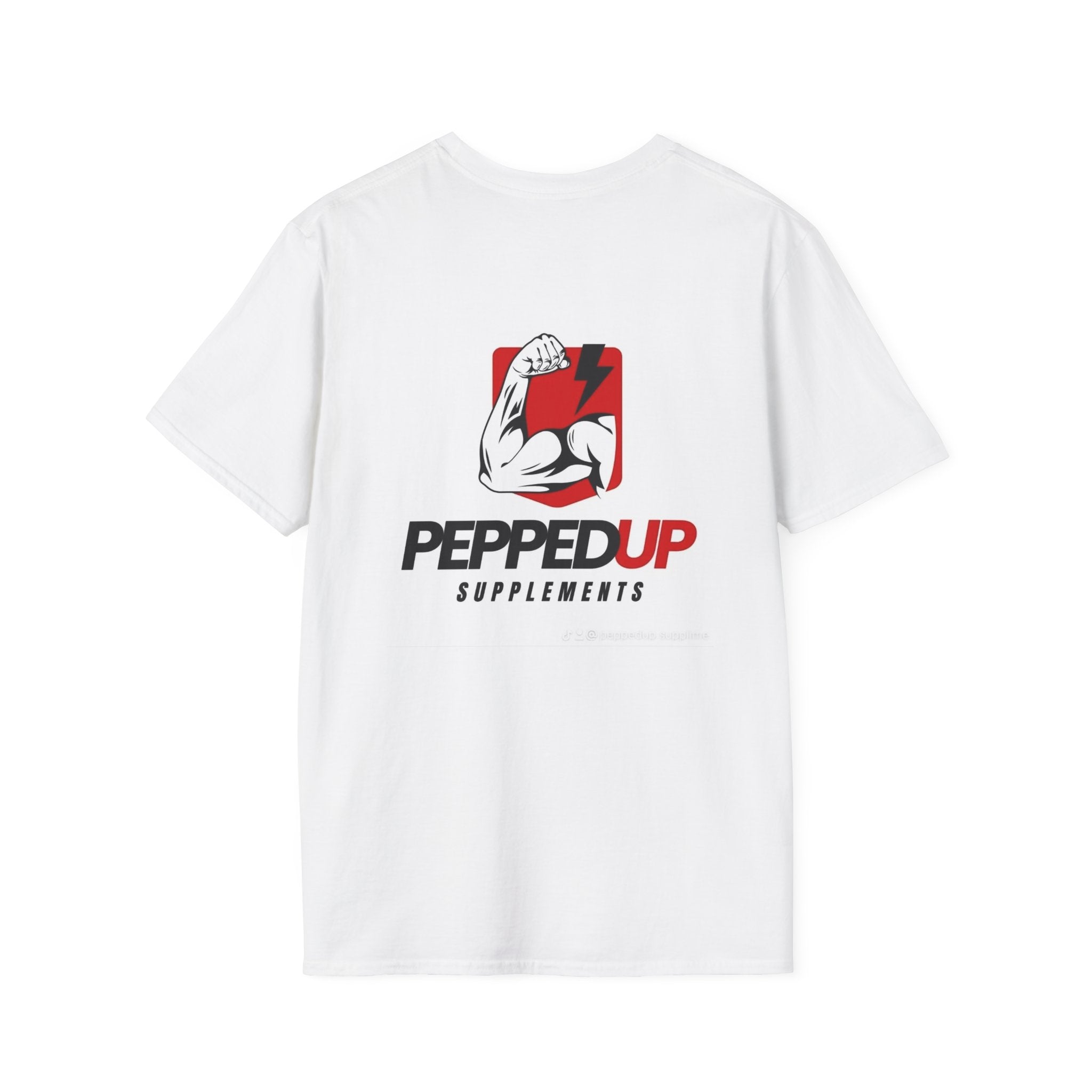 PeppedUp Supplements Muscle Logo T-Shirt — Athletic Gym Tee