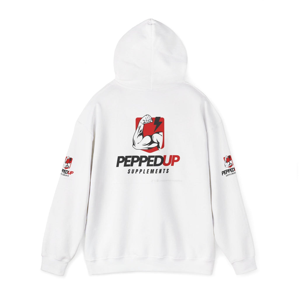 PeppedUp Supplements Hoodie — Muscle Logo Athletic Pullover