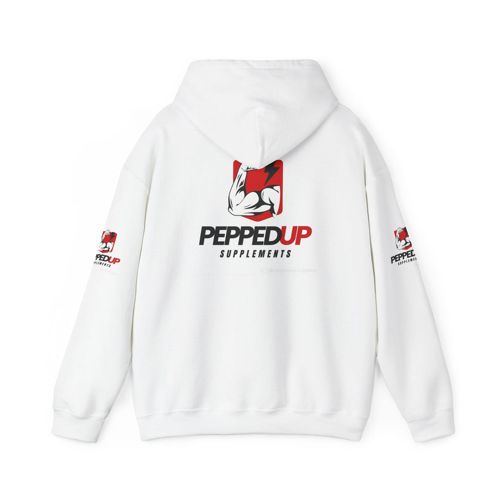 PeppedUp Supplements Hoodie — Muscle Logo Athletic Pullover